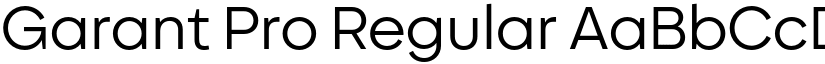 Garant Pro Regular font