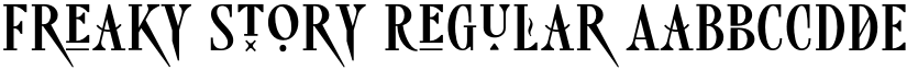 Freaky Story Regular font