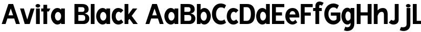 Avita Black font