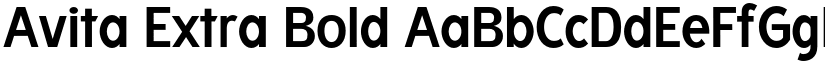 Avita Extra Bold font