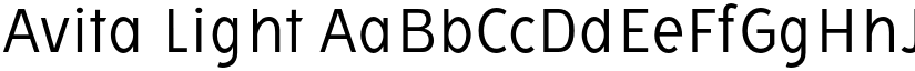 Avita Light font