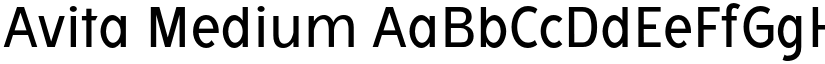Avita Medium font