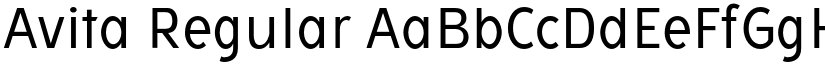 Avita Regular font
