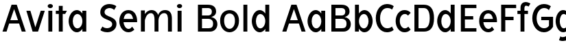 Avita Semi Bold font