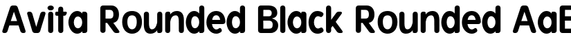 Avita Rounded Black Rounded font
