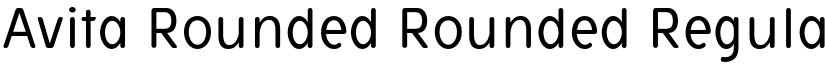 Avita Rounded Rounded Regular font