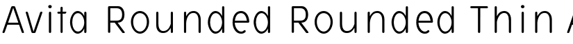 Avita Rounded Rounded Thin font