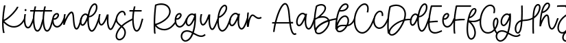 Kittendust Regular font