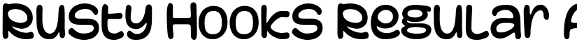 Rusty Hooks Regular font