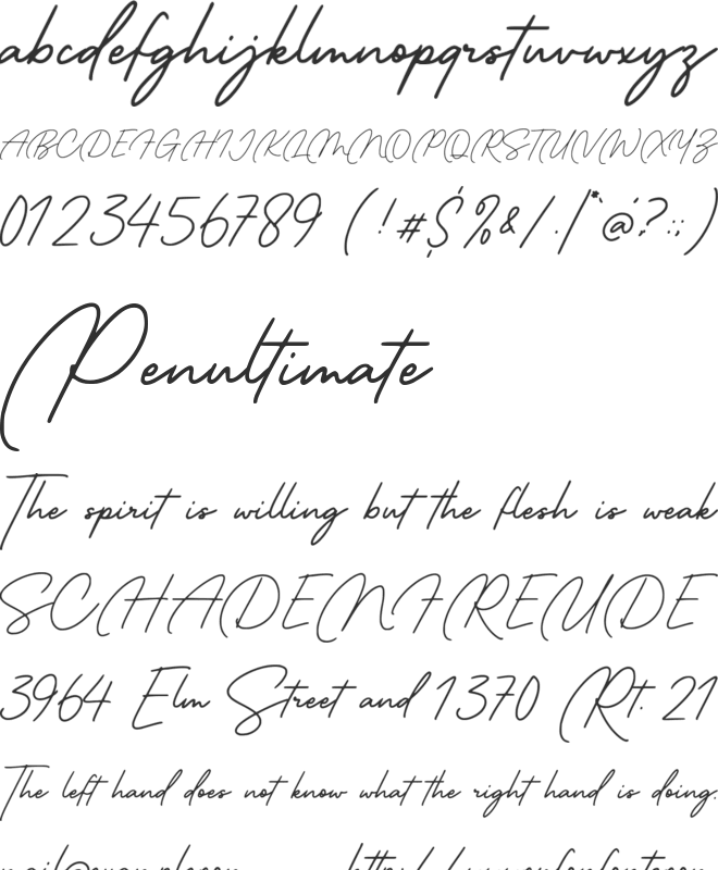 Melbourne Lighthouse font preview
