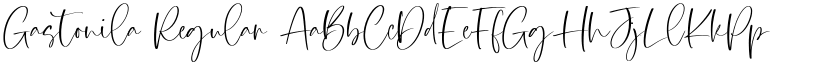 Gastonila Regular font