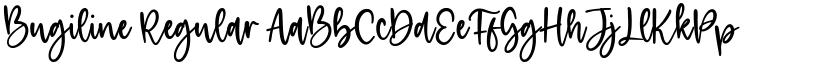 Bugiline Regular font