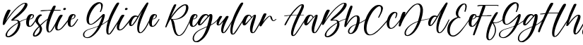 Bestie Glide Regular font