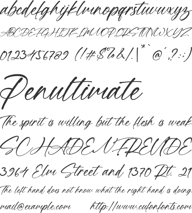 Mugen Ragi font preview