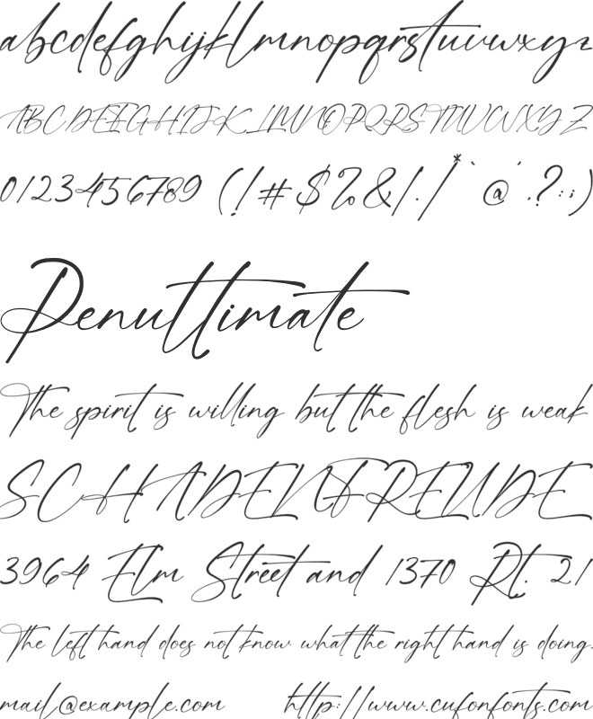 Alatas Script font preview