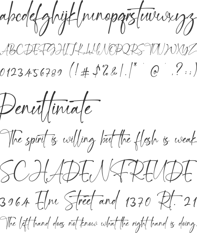 Tajur Puncak font preview