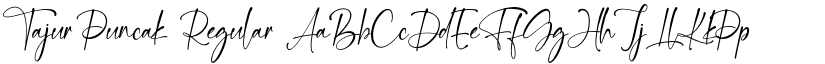 Tajur Puncak Regular font