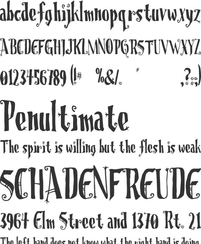 Christmas on Crack font preview