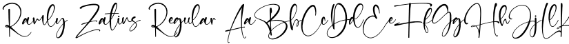 Ramly Zatins Regular font