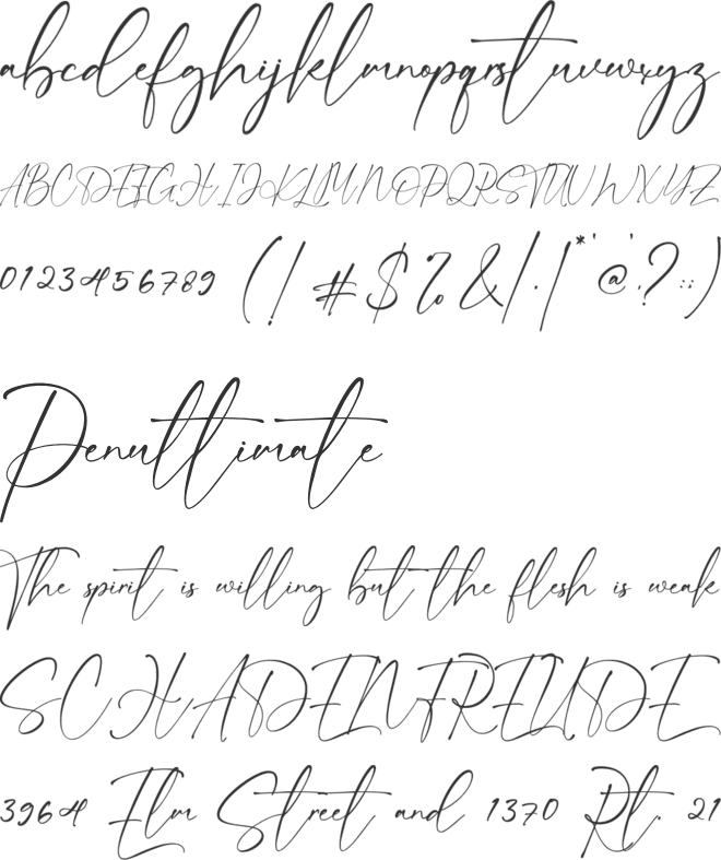 Sembilu Script font preview