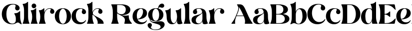 Glirock Regular font