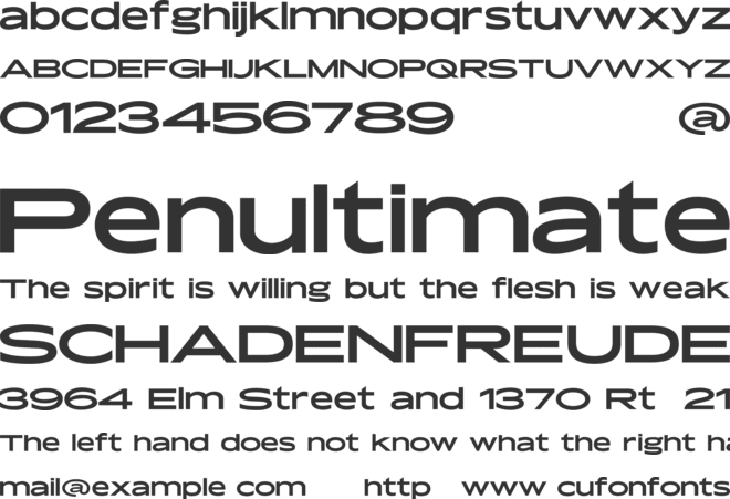 Rigatoni font preview