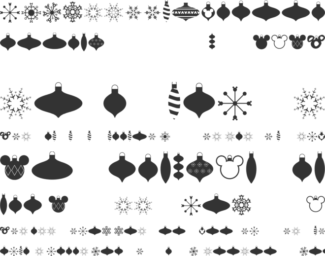 Christmas Mouse font preview