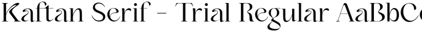 Kaftan Serif - Trial font download
