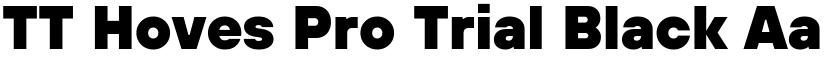 TT Hoves Pro Trial Black font