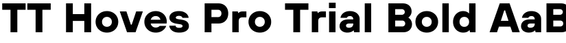 TT Hoves Pro Trial Bold font