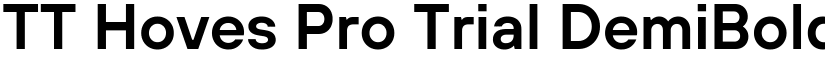 TT Hoves Pro Trial DemiBold font