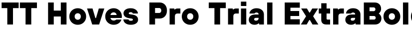 TT Hoves Pro Trial ExtraBold font
