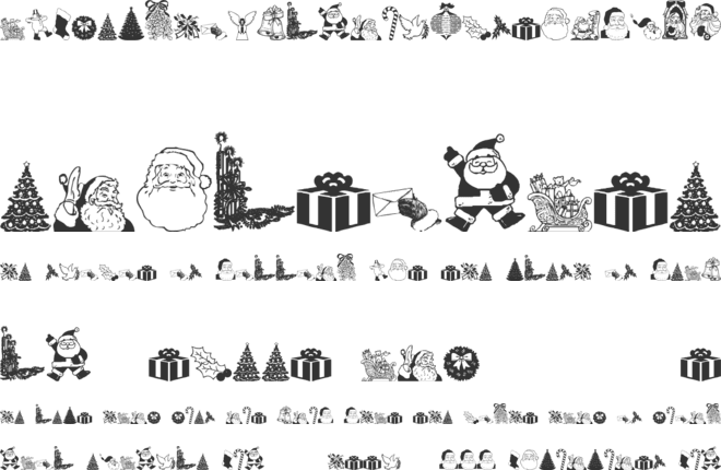 Christmas Debbie font preview