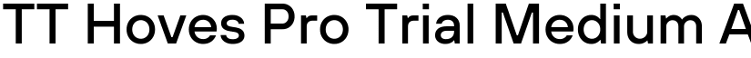 TT Hoves Pro Trial Medium font