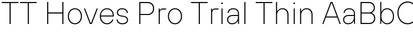 TT Hoves Pro Trial Thin font