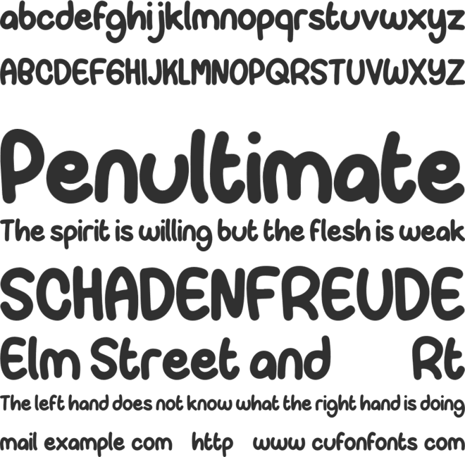 Paper Candy font preview