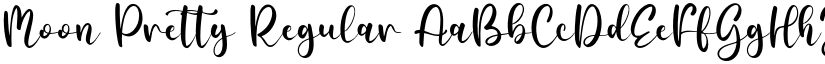 Moon Pretty Regular font