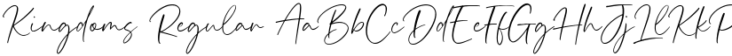 Kingdoms Regular font