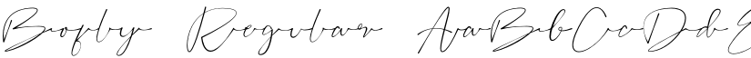 Bofly Regular font