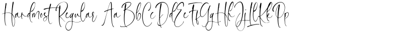 Handmost Regular font