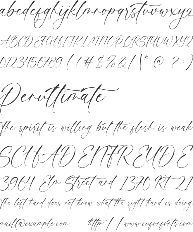Vintage Painting font preview