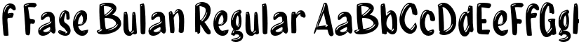f Fase Bulan Regular font