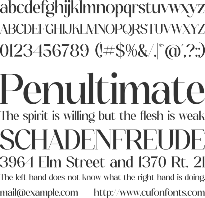 fanlste font preview