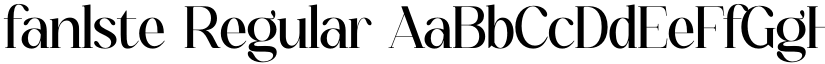 fanlste Regular font