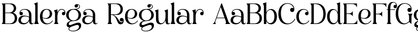 Balerga Regular font