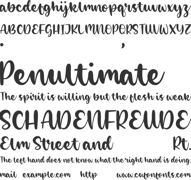 Catline font preview