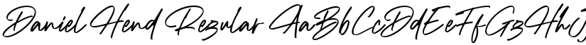 Daniel Hend Regular font