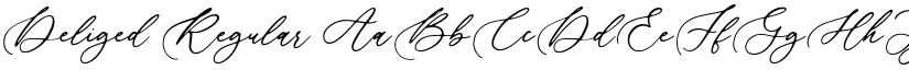 Deliged Regular font