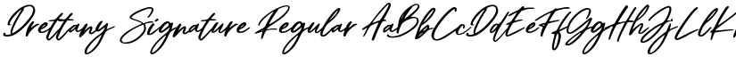 Drettany Signature Regular font
