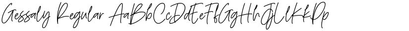 Gessaly Regular font